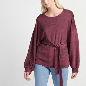 French Connection Burgundy Striped Sweater